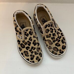 Vans Kids Animal Print Slip-On Shoes